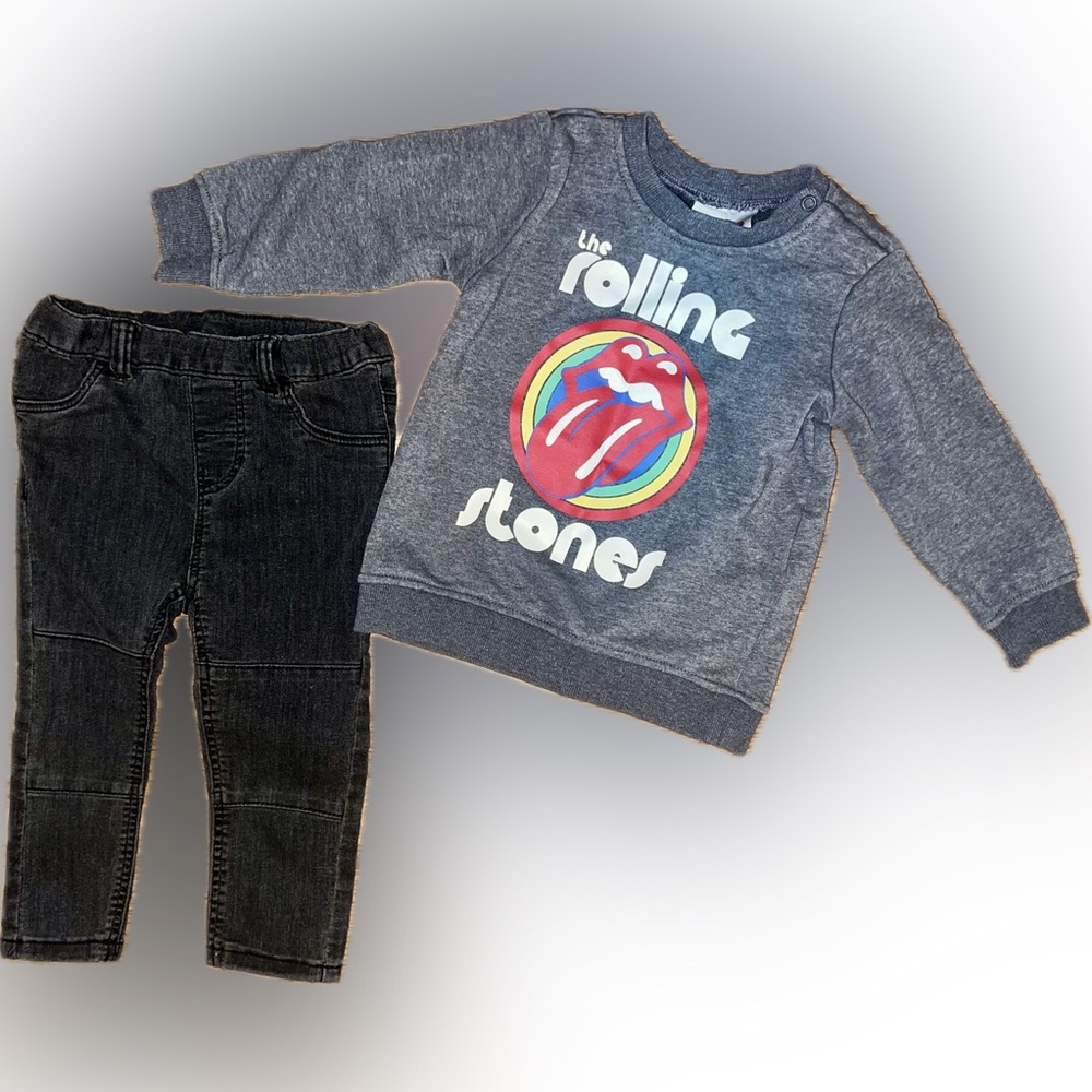 Rolling Stones 18-24 months coordinating outfit